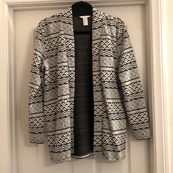H&M Jackets & Blazers - H&M Black and white blazer jacket, size M